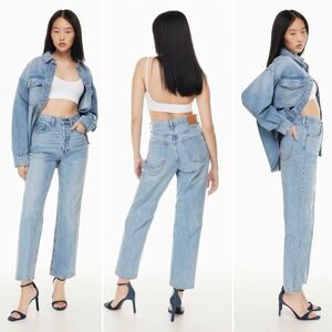Aritzia Denim Forum The Joni High Rise Loose 29L Button Fly Rigid 25